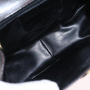 Salvatore Ferragamo Gancini Shoulder Bag Leather Brown Gold Auth 167846-11