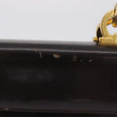 Salvatore Ferragamo Gancini Shoulder Bag Leather Brown Gold Auth 167846-2