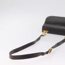Salvatore Ferragamo Gancini Shoulder Bag Leather Brown Gold Auth 167846-8
