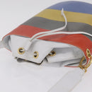 Salvatore Ferragamo Shoulder Bag Leather White Gold Auth 167847A-7
