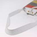 Salvatore Ferragamo Shoulder Bag Leather White Gold Auth 167847A-8