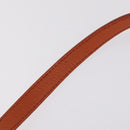 Miu Miu Hand Bag Leather 2way Orange Gold Auth 167849A-18