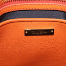 Miu Miu Hand Bag Leather 2way Orange Gold Auth 167849A-29