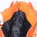 Miu Miu Hand Bag Leather 2way Orange Gold Auth 167849A-31