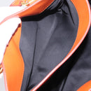 Miu Miu Hand Bag Leather 2way Orange Gold Auth 167849A-31