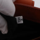 Miu Miu Hand Bag Leather 2way Orange Gold Auth 167849A-12