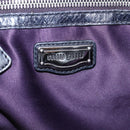 Miu Miu Matelasse Hand Bag Leather 2way Black Silver Auth 167850A-25