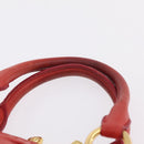 Miu Miu Matelasse Hand Bag Leather 2way Orange Gold Auth 167852V-10