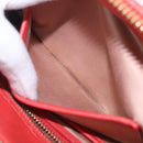 Miu Miu Matelasse Hand Bag Leather 2way Orange Gold Auth 167852V-31
