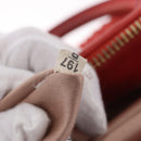 Miu Miu Matelasse Hand Bag Leather 2way Orange Gold Auth 167852V-32