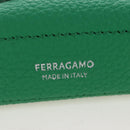 Salvatore Ferragamo Gancini Bag Charm Leather Green Silver Auth 167856M-10