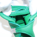 Salvatore Ferragamo Gancini Bag Charm Leather Green Silver Auth 167856M-17