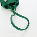 Salvatore Ferragamo Gancini Bag Charm Leather Green Silver Auth 167856M-7