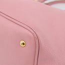 Miu Miu Hand Bag Leather 2way Pink Gold Auth 167858A-9