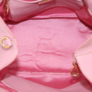 Miu Miu Hand Bag Leather 2way Pink Gold Auth 167858A-11