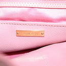 Miu Miu Hand Bag Leather 2way Pink Gold Auth 167858A-22
