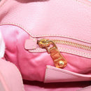 Miu Miu Hand Bag Leather 2way Pink Gold Auth 167858A-23