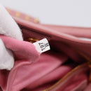 Miu Miu Hand Bag Leather 2way Pink Gold Auth 167858A-12