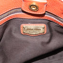 Miu Miu Hand Bag Leather 2way Orange Gold Auth 167859M-19