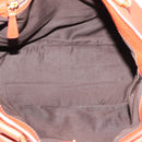 Miu Miu Hand Bag Leather 2way Orange Gold Auth 167859M-20