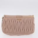 Miu Miu Hand Bag Leather 2 Set Pink Blue Auth 167860-13