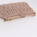 Miu Miu Hand Bag Leather 2 Set Pink Blue Auth 167860-17