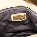 Miu Miu Hand Bag Leather 2way Beige Gold Auth 167861M-21