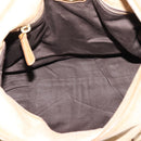 Miu Miu Hand Bag Leather 2way Beige Gold Auth 167861M-22