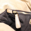 Miu Miu Hand Bag Leather 2way Beige Gold Auth 167861M-27