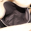 Miu Miu Hand Bag Leather 2way Beige Gold Auth 167861M-26