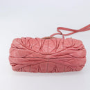 Miu Miu Matelasse Hand Bag Leather 2way Pink Gold Auth 167863A-5