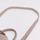 Miu Miu Hand Bag Leather 2way Pink Gold Auth 167865M-13