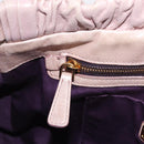 Miu Miu Hand Bag Leather 2way Pink Gold Auth 167865M-28