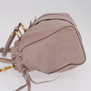 Miu Miu Hand Bag Leather 2way Pink Gold Auth 167865M-5