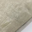 Miu Miu Hand Bag Leather 2way Beige Gold Auth 167866A-21