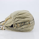 Miu Miu Hand Bag Leather 2way Beige Gold Auth 167866A-5