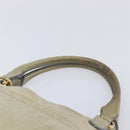 Miu Miu Hand Bag Leather 2way Beige Gold Auth 167866A-8