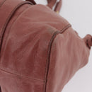 Miu Miu Hand Bag Leather 2way Pink Gold Auth 167867M-19