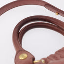 Miu Miu Hand Bag Leather 2way Pink Gold Auth 167867M-14