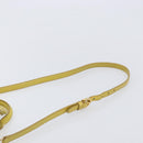 Miu Miu Hand Bag Leather 2way Yellow Gold Auth 167868V-10