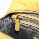 Miu Miu Hand Bag Leather 2way Yellow Gold Auth 167868V-26