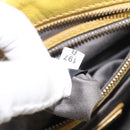 Miu Miu Hand Bag Leather 2way Yellow Gold Auth 167868V-29
