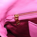 Miu Miu Matelasse Shoulder Bag Leather Pink Gold Auth 167869A-28