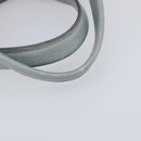 Miu Miu Hand Bag Leather 2way Light Blue Gold Auth 167870A-10