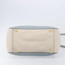 Miu Miu Hand Bag Leather 2way Light Blue Gold Auth 167870A-8