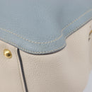 Miu Miu Hand Bag Leather 2way Light Blue Gold Auth 167870A-19