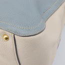 Miu Miu Hand Bag Leather 2way Light Blue Gold Auth 167870A-21