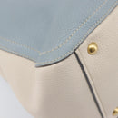 Miu Miu Hand Bag Leather 2way Light Blue Gold Auth 167870A-22