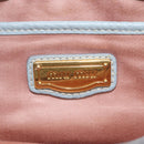 Miu Miu Hand Bag Leather 2way Light Blue Gold Auth 167870A-26