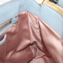 Miu Miu Hand Bag Leather 2way Light Blue Gold Auth 167870A-27